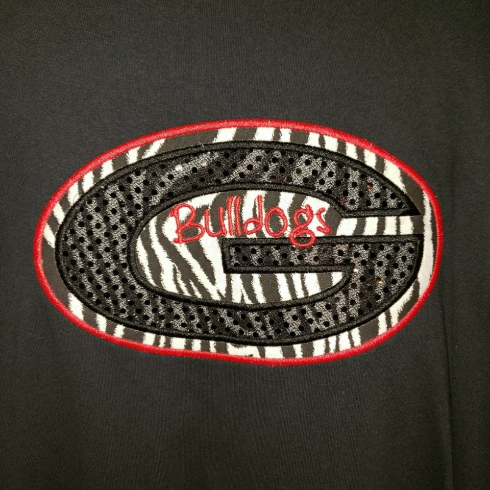 NWOT Georgia Bulldogs Shirt w Hair Tie - Picture 2 of 6